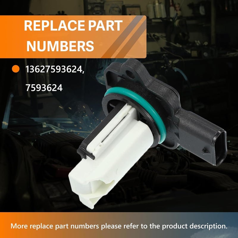 Automost Mass Air Flow Sensor MAF Sensor Compatible with BMW 2011-2013 135i,335i, 2011-2017 535i GT xDrive, 2012-2018 640i, 2011-2018 X5, X6#13627593624 - Image 2